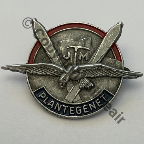 Grpt DAUPHINE Centre DE CHEZELLES Eqp PLANTEGENET INFOURNAS-BAS  A.AUGIS LYON SEMI CIRCULAIRE Deux griffes Dos Grenu Alu peint 1943 Src.historiacollection2a PV272Eur 